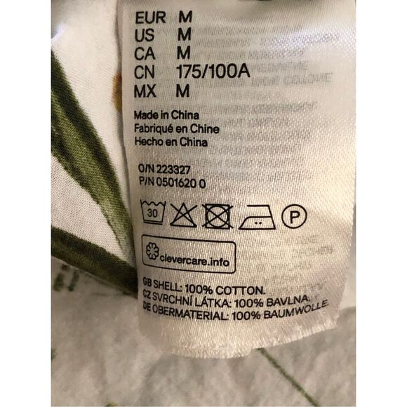 H&M Floral REGULAR FIT COTTON Men’s Shirt SZ M - Picture 10 of 10